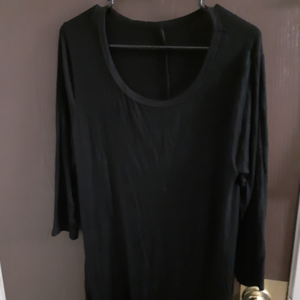 Plain black dress